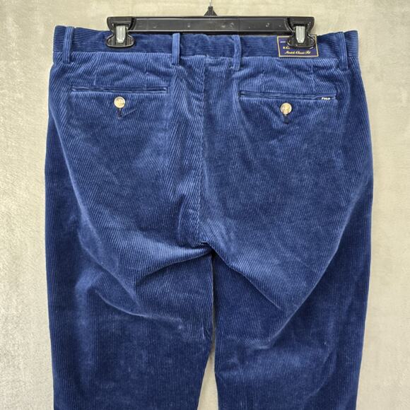 NWT Polo Ralph Lauren Men's Pants 32 x 30 Navy Blue Corduroy Stretch Classic Fit - Picture 7 of 14